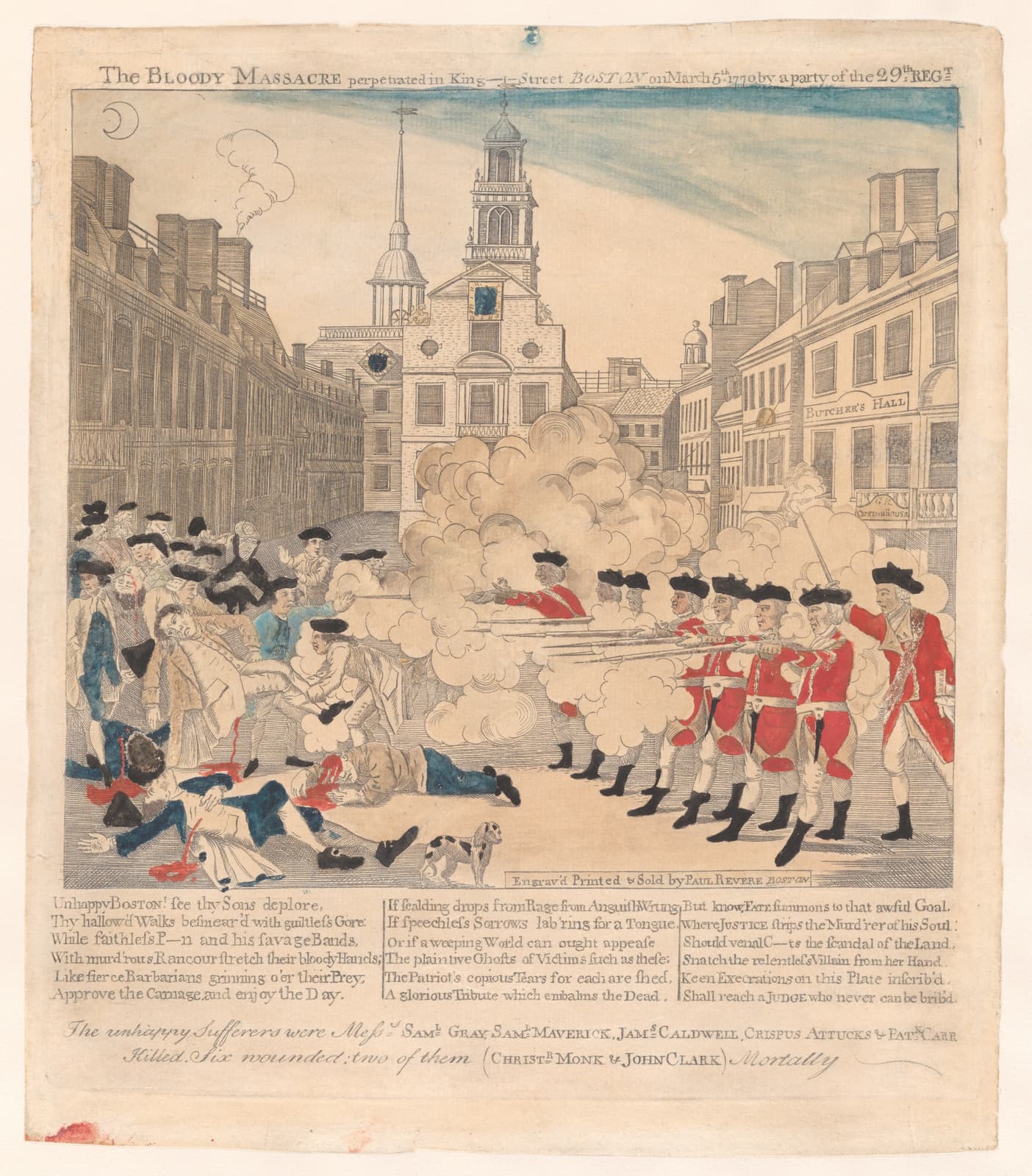 The Bloody Massacre Perpetrated in King Street Boston on March 5th 1770
